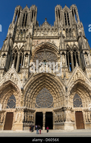 Frankreich-Marne-Reims-Notre Dame Kathedrale Stockfoto