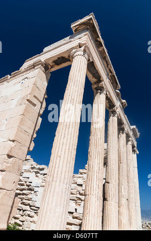 Erechtheion auf der Akropolis, einer der griechischen Antike Tempel. Athen, Griechisch Stockfoto