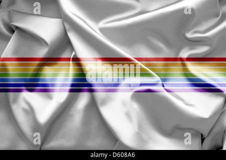 Flagge der jüdischen autonomen Oblast (Russland) Stockfoto