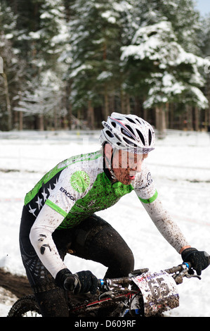 Sherwood Kiefern XC-MTB Runde 1 2013. Stockfoto