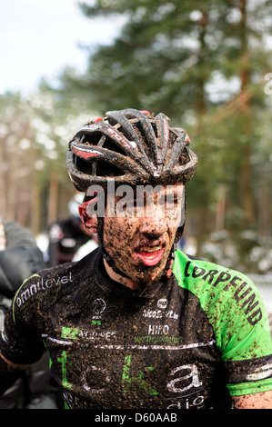 Sherwood Kiefern XC-MTB Runde 1 2013. Stockfoto