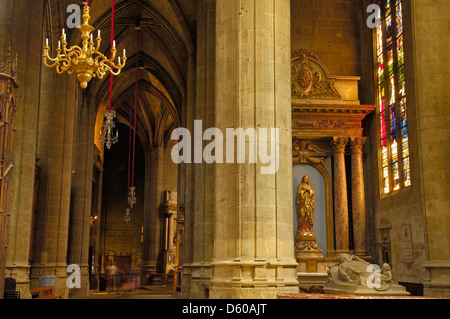 Auch, Gers Abteilung, Frankreich, Europa, Saint Mary Cathedral Stockfoto