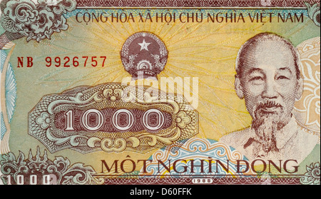 Vietnam 1000 ein Tausend Dong Banknote Stockfoto