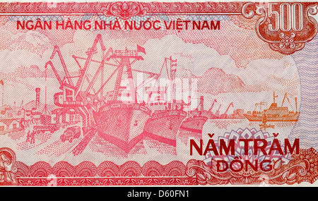 Vietnam 500 fünf hundert Dong Banknote Stockfoto