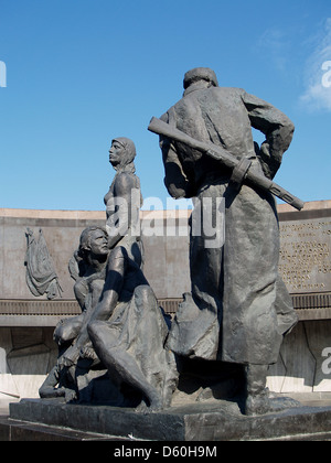 Statuen der heldenhaften Verteidiger Leningrads, Sankt Petersburg Stockfoto