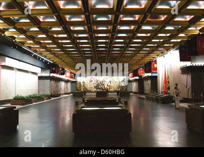 Das unterirdische Museum des Denkmals für die heldenhaften Verteidiger Leningrads, Sankt Petersburg Stockfoto