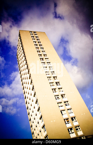 Typische Hochhaus Hochhaus Glasgow Stockfoto