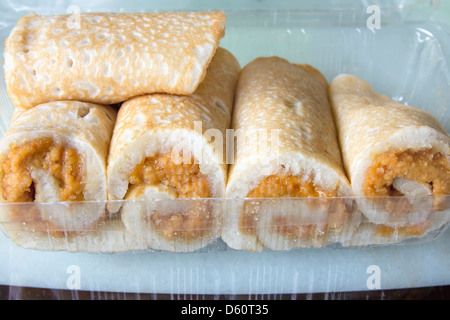 Nyonya Verbot Chien Kueh Peanut Snacks-Pfannkuchen Stockfoto