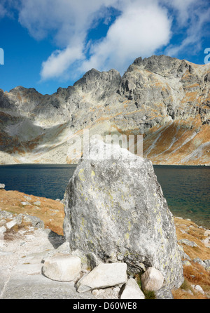Velke Hincovo Pleso in Mengusovska Dolina, Tatra-Nationalpark, Slowakei Stockfoto
