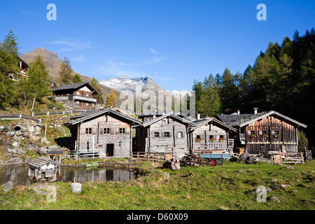 Die Alp Aussergschloess in Osttirol, Nationalpark Hohe Tauern. Ost-Tirol, Österreich. Stockfoto