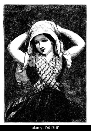 Eine Illustration, die eine Szene aus „A Festival of Song“ zeigt, einer Reihe von Abenden, die den Werken der größten englischen Dichter gewidmet sind und 1876 gefeiert wurde. Stockfoto