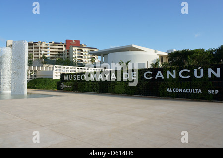 Das neue Museo Maya de Cancun oder Cancun Maya Museum, das im November 2012 eröffnete, Cancun, Mexiko Stockfoto