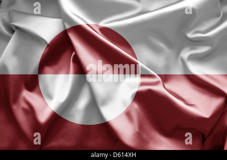 Grönland-Flagge Stockfoto