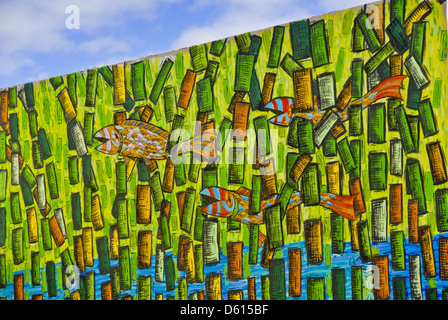 Graffiti-Kunst von Daniel Goel in Wynwood Arts District in Miami, Florida, USA Stockfoto