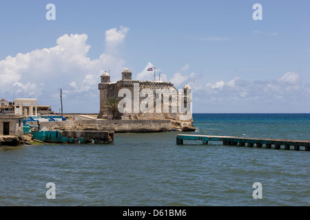 Cojimar: Bucht von Cojimar / Festung Stockfoto