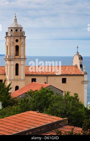 Frankreich, Korsika, Cargese, Eglise Latine Ste-Marie, lateinische Kirche, außen Stockfoto