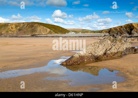 Strand; In der Nähe von Flexbury; Bude; Cornwall; UK Stockfoto