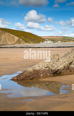 Strand; In der Nähe von Flexbury; Bude; Cornwall; UK Stockfoto