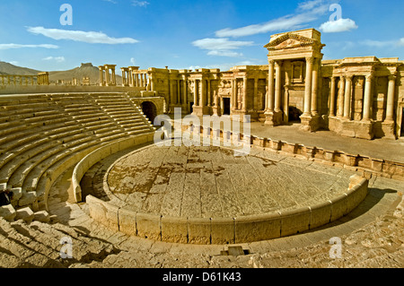 Römisches Amphitheater Theater Arena cirque in Palmyra Syrien zweiten Jahrhundert, 2. Jahrhundert Stockfoto