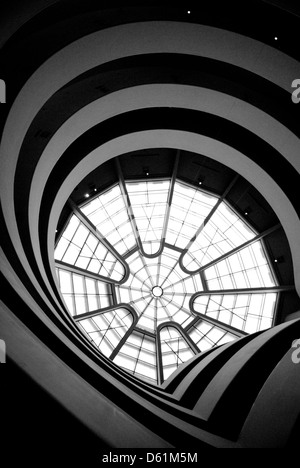 Detail des Gebäudes von der Solomon R. Guggenheim Museum, Upper East Side, Manhattan, New York, USA Stockfoto
