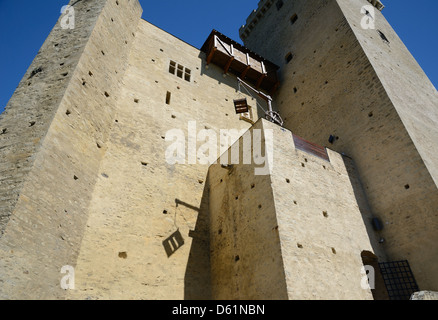 Mittelalterliche Burg von Phoebus in Mauvezin Stockfoto