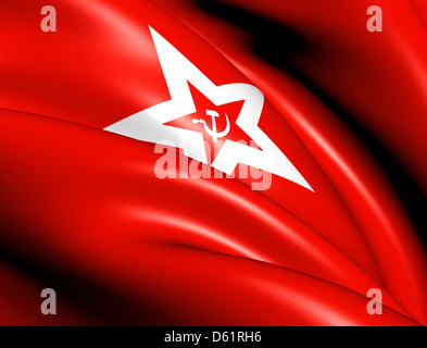 Naval Jack der Sowjetunion Stockfoto