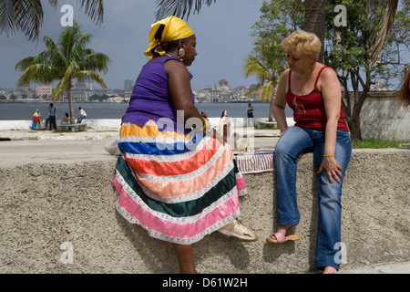 Havanna: Santeria Tarot Karte lesen Stockfoto