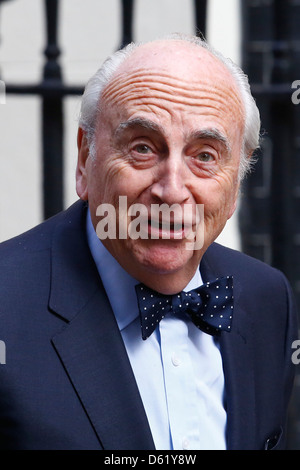 David Young, Baron Jung von Graffham, Berater der britische Premierminister David Cameron in der Downing Street am 10. April 2013 Stockfoto