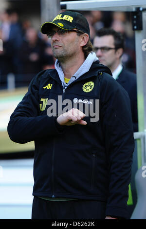 Fußball DFB Pokalfinale Borussia Dortmund - Bayern München bin 12.05.2012 Im Olympia Stadion in Berlin Jürgen Klopp (Trainer Dortmund) Foto: Revierfoto Stockfoto