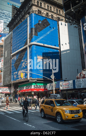 701 Seventh Avenue auf dem Times Square in New York Stockfoto