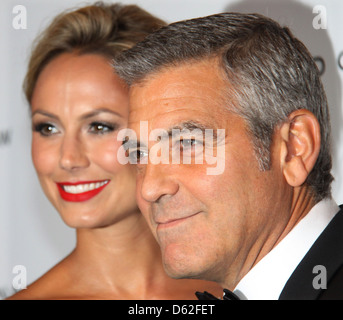 George Clooney und Stacy Kiebler The National Board der Review Awards Gala statt bei Cipriani Nd Street HallInside Ankünfte Stockfoto