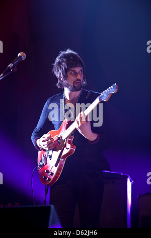 Kasabian erklingt in Sheffield Arena 23.11.2009 Stockfoto