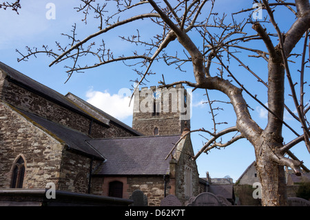 Str. Marys und alle Heiligen Kirche Conwy Nord-wales Stockfoto