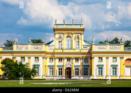 Das 17. Jahrhundert Wilanów königlichen Palast in Warschau, Polen. Stockfoto