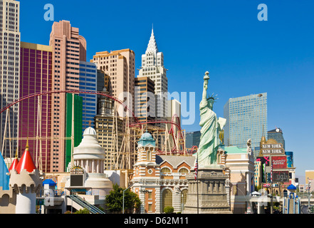 Las Vegas USA New York-New York Hotel Las Vegas The Strip, Las Vegas Boulevard South, Las Vegas, Nevada, USA Stockfoto