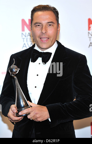 David Walliams National Television Awards statt in der O-Arena - Press Room. London, England Stockfoto