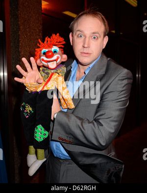 Tim Rebe Berühmtheitgäste erscheint auf "The Late Late Show" - Ankunft Dublin, Irland - 06.01.12 Stockfoto