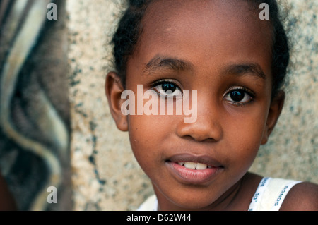 Mädchen in Hell-Ville, nosy-werden, Madagaskar Stockfoto