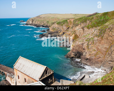 Polpeor Cove, der südlichste Punkt auf der Lizard Halbinsel Cornwall England UK Stockfoto