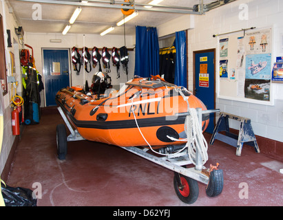 RNLI Inshore Rettungsboot Fowey in Cornwall England UK Stockfoto