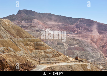 Santa Rita Kupfermine, aktiven Bergbau. Stockfoto