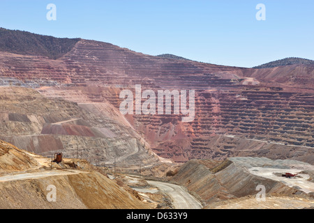 Santa Rita Kupfermine, aktiven Bergbau. Stockfoto