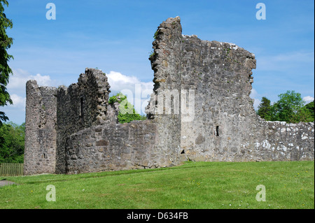 Ruinen der Portora Castle, Enniskillen, Grafschaft Fermanagh, Nordirland Stockfoto