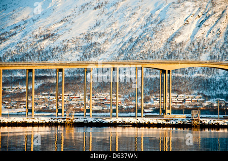 Brücke in Tromsø Stockfoto