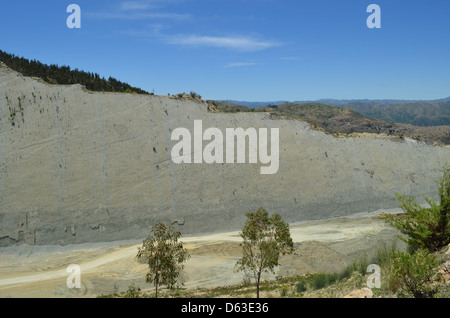 Parque Cretacico, Sucre, Bolivien - Dinosaurier-Fußspuren Stockfoto