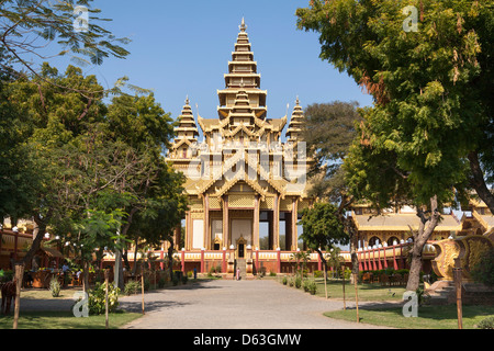 Großen Audienzsaal (Pyinsapathada) Replik, Bagan Golden Palace, Bagan, Myanmar (Burma) Stockfoto