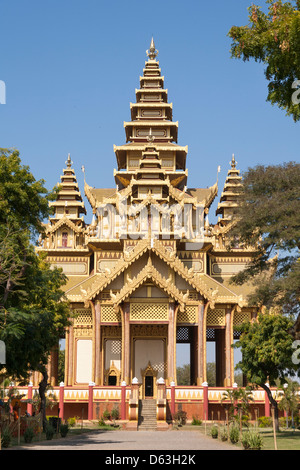 Großen Audienzsaal (Pyinsapathada) Replik, Bagan Golden Palace, Bagan, Myanmar (Burma) Stockfoto