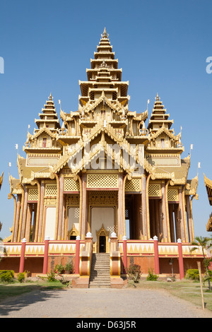 Großen Audienzsaal (Pyinsapathada) Replik, Bagan Golden Palace, Bagan, Myanmar (Burma) Stockfoto