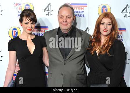 Gäste British Comedy Awards statt in den Brunnen Studios - Ankünfte. London, England - 16.12.11 Stockfoto