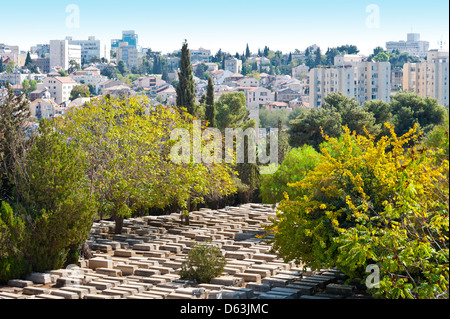 Friedhof in Jerusalem Stockfoto